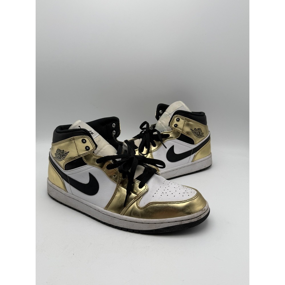 Jordan Air Jordan 1 Mid‎ Metallic Gold DC1419-700 Mens Size 13 No Box